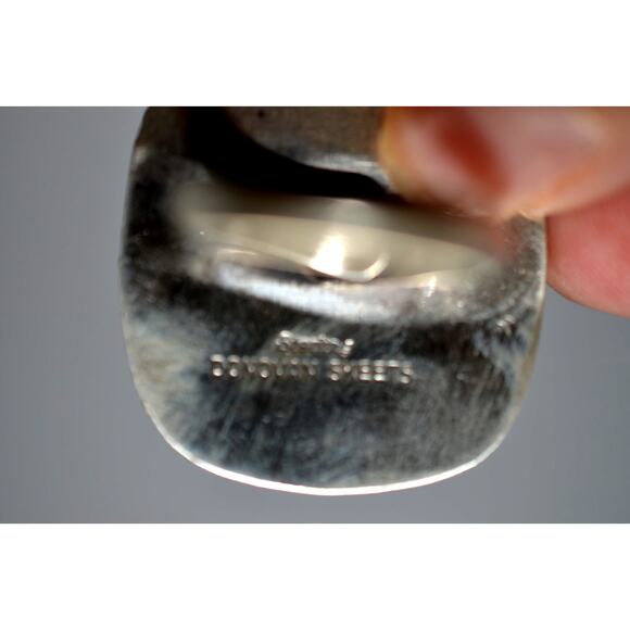 Rare Native American Navajo Donovan Skeets 925 Sterling Turquoise Ring Size 7 - Picture 3 of 3